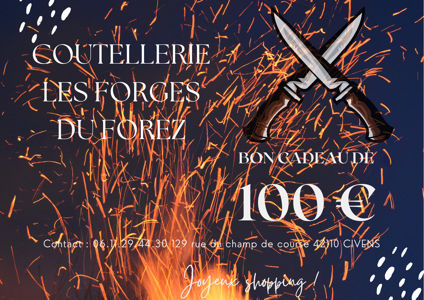 Carte cadeau les Forges du Forez