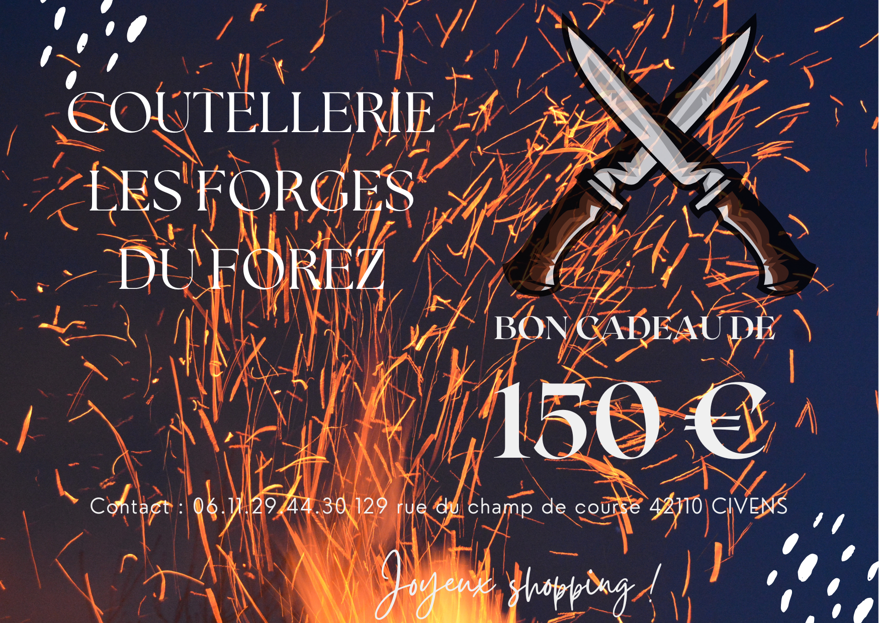 Carte cadeau les Forges du Forez
