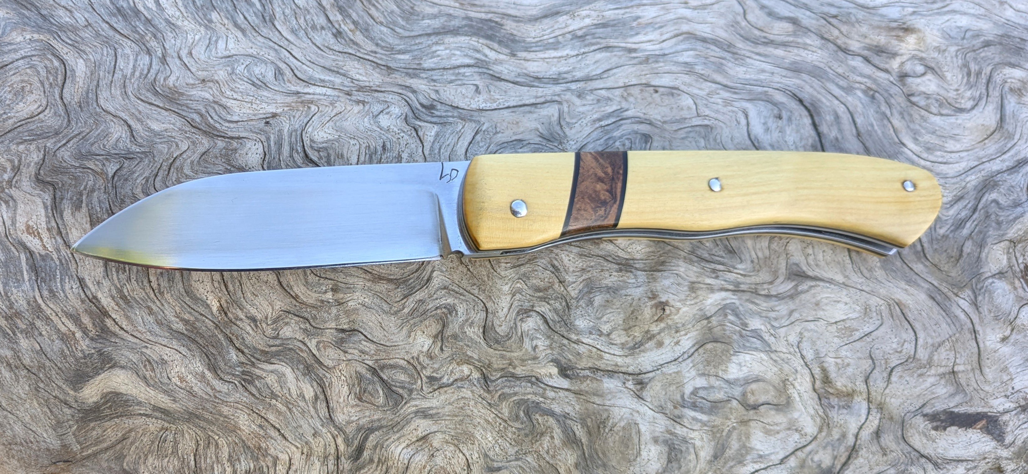 Couteau de poche pliant artisanal | Le Forézien