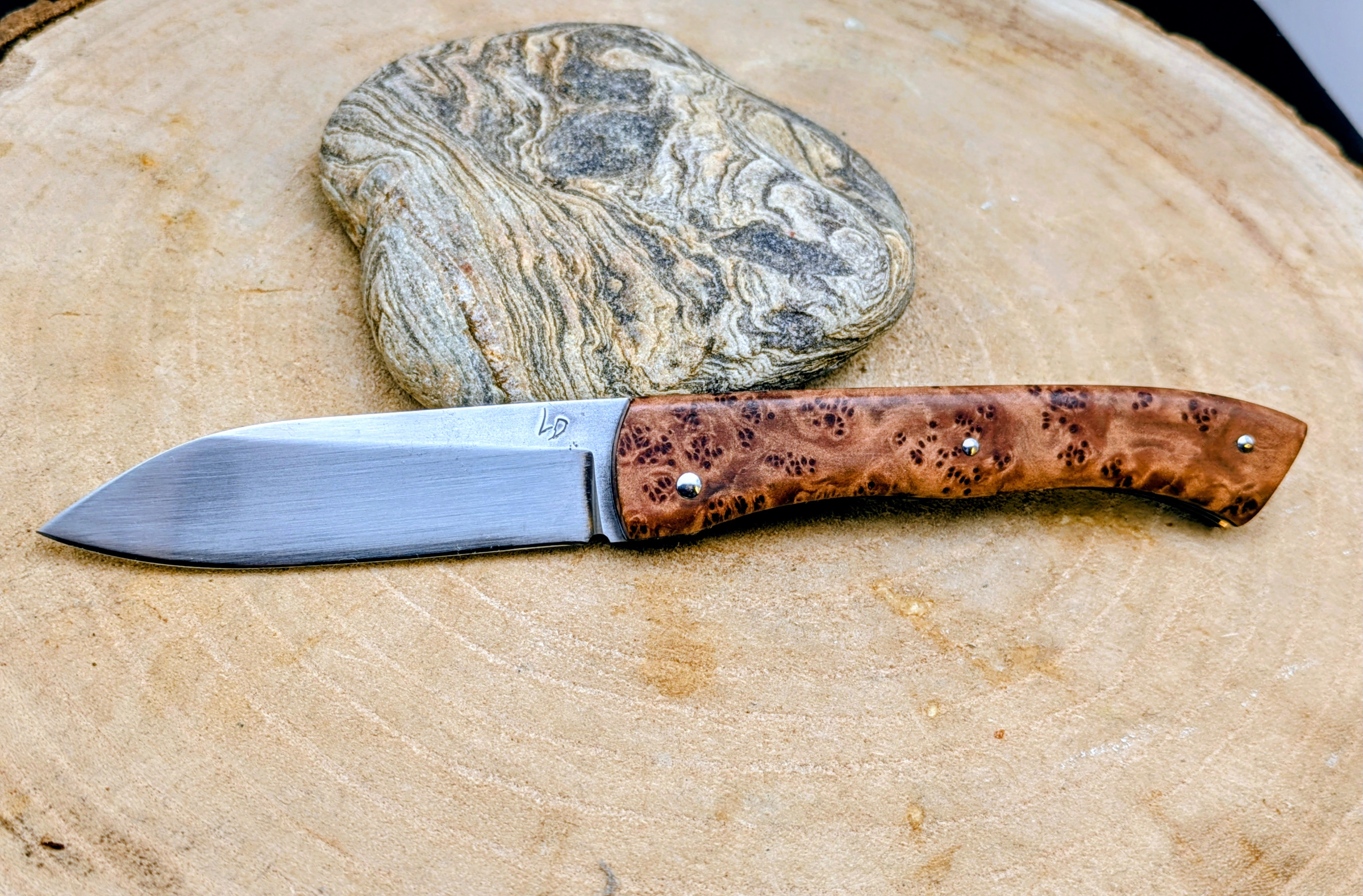 Couteau de poche pliant artisanal | Le Forézien