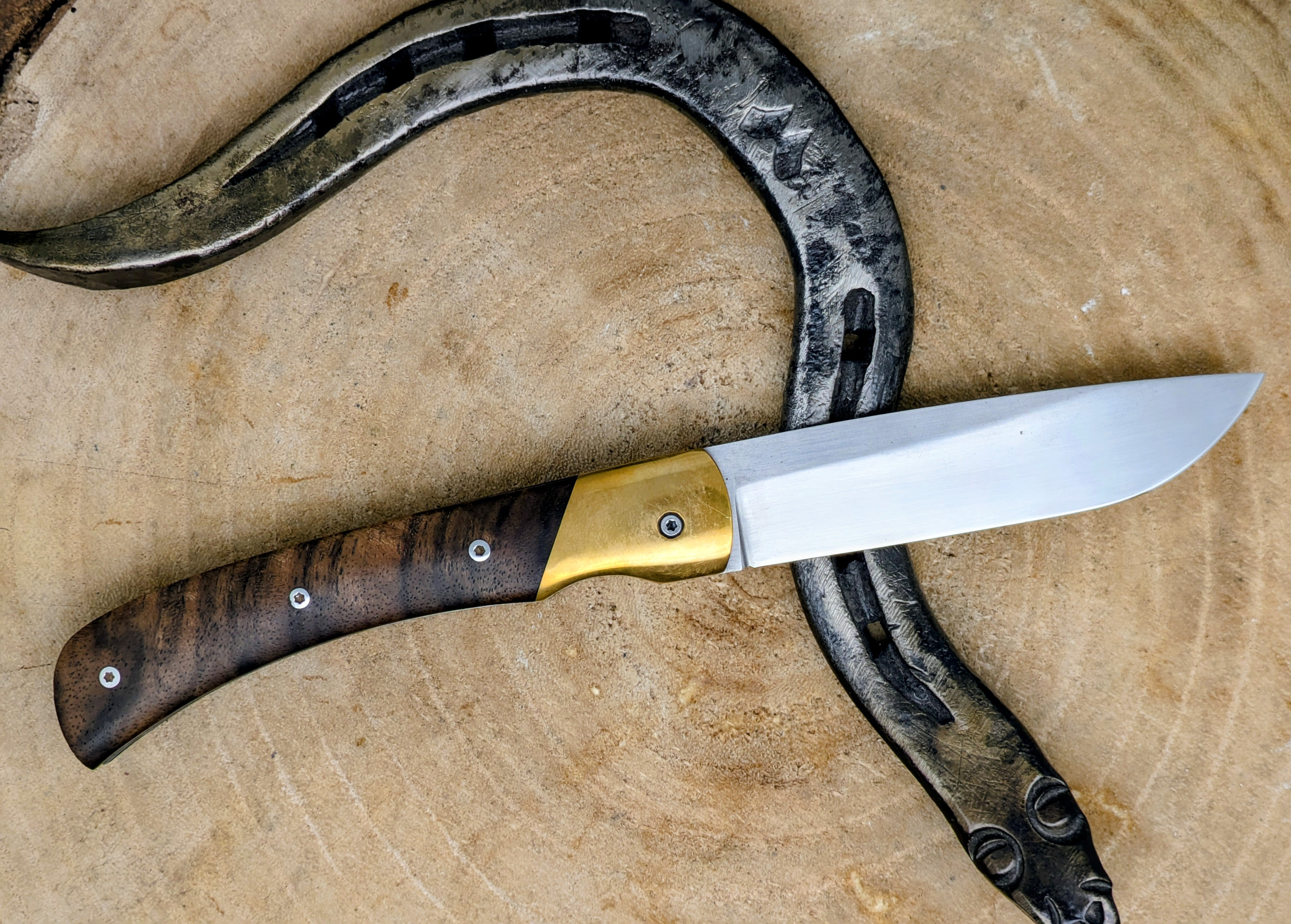 Couteau de poche pliant artisanal | Le Squale 2.0