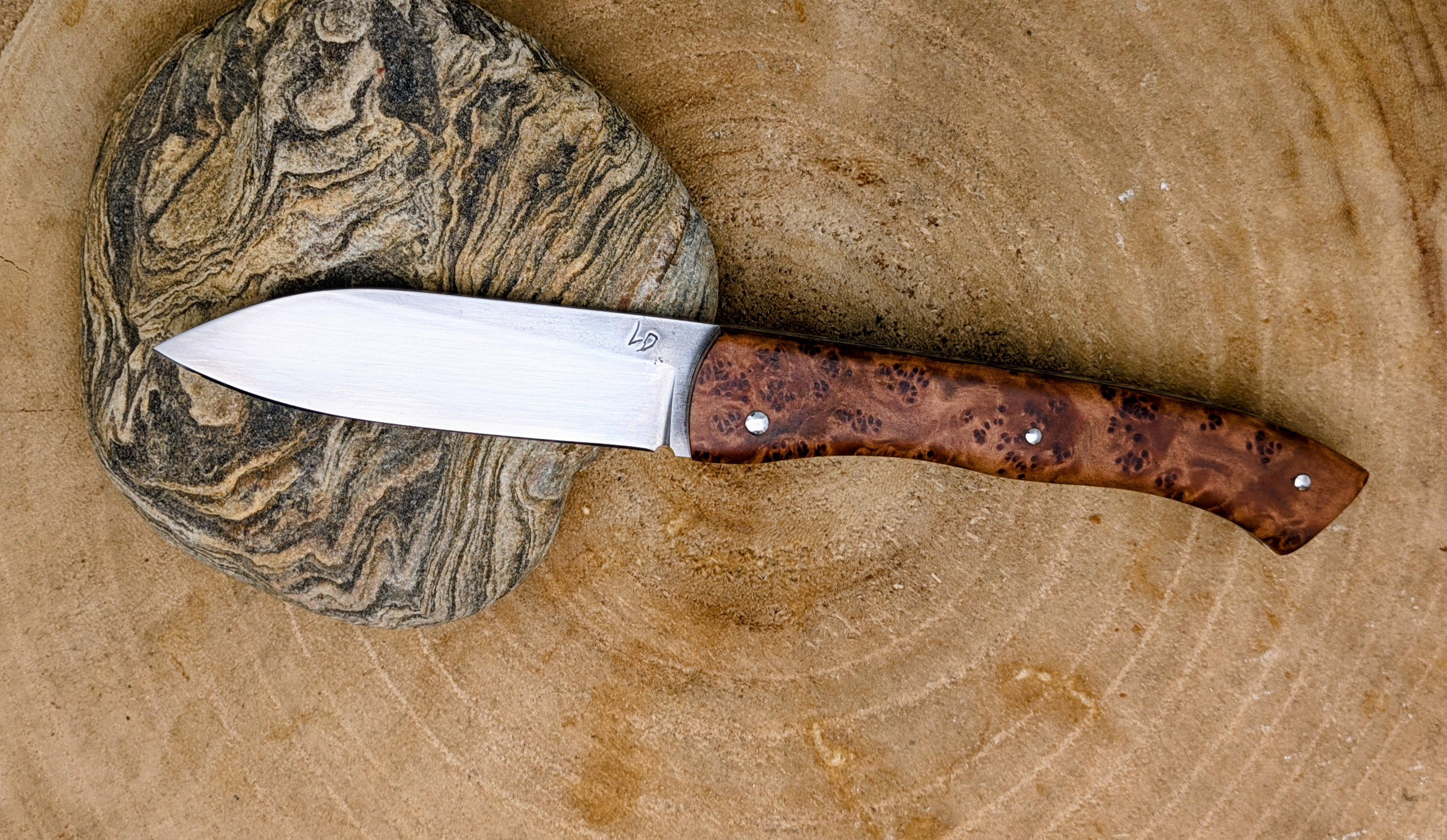 Couteau de poche pliant artisanal | Le Forézien