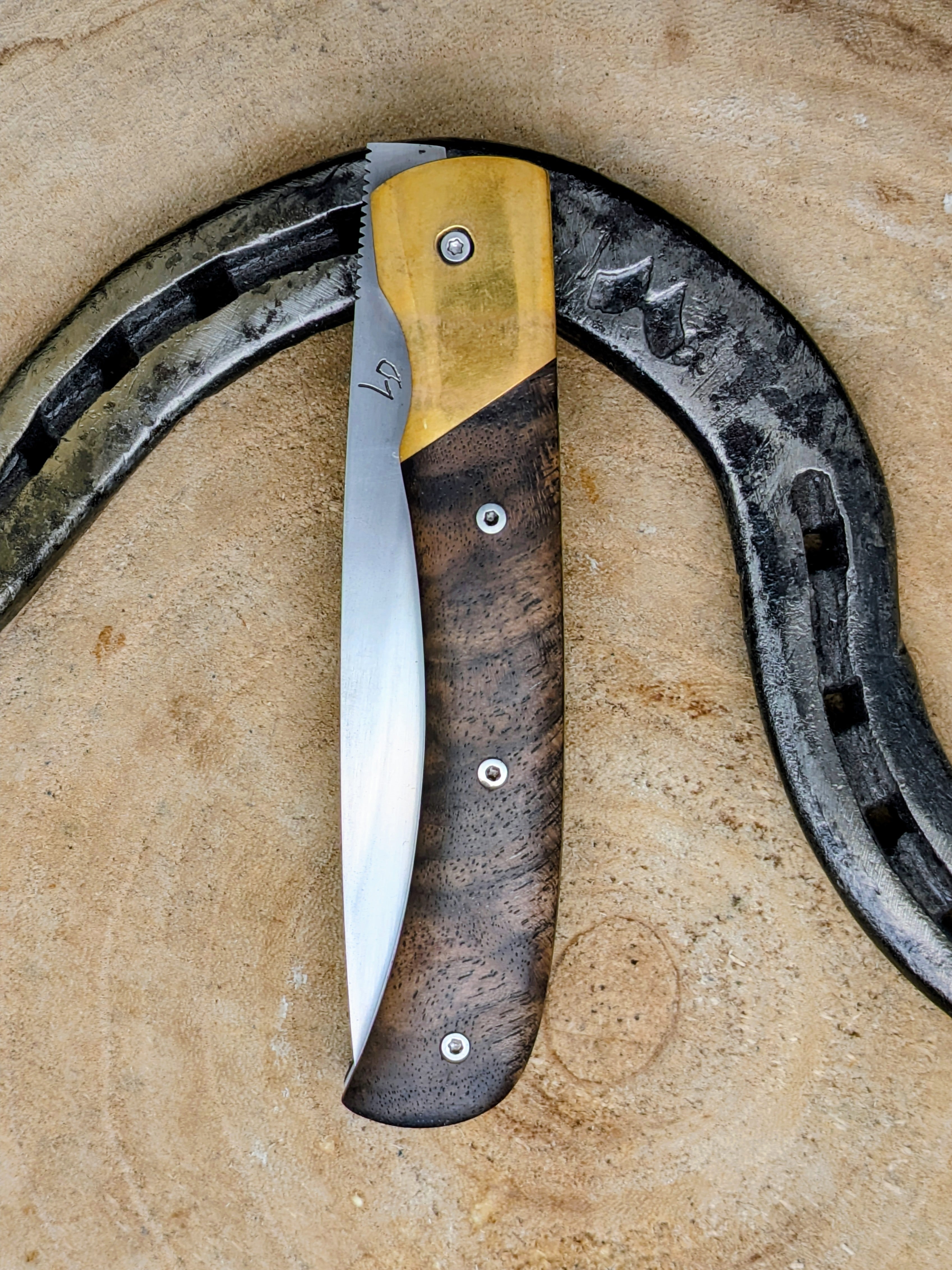 Couteau de poche pliant artisanal | Le Squale 2.0