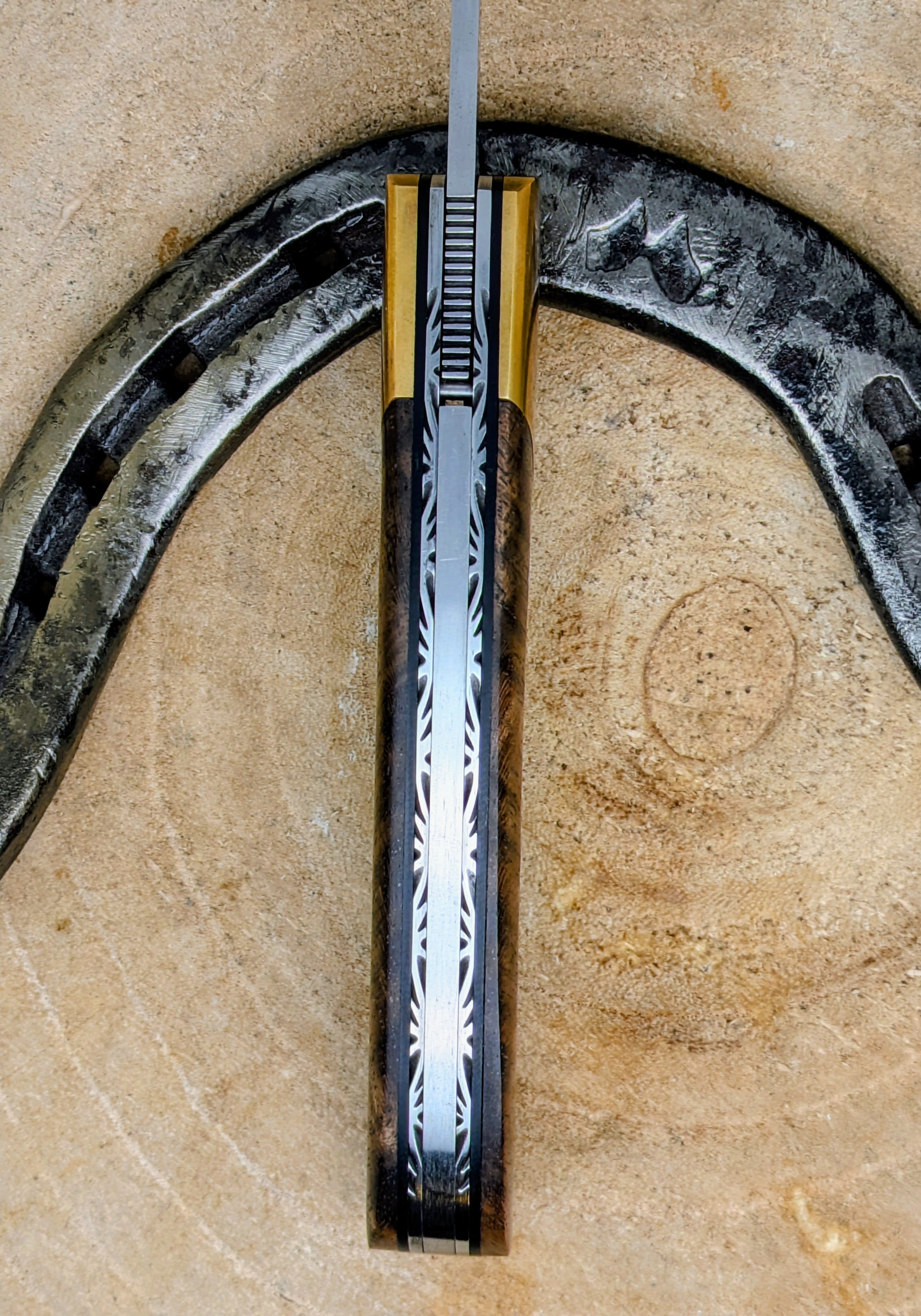 Couteau de poche pliant artisanal | Le Squale 2.0